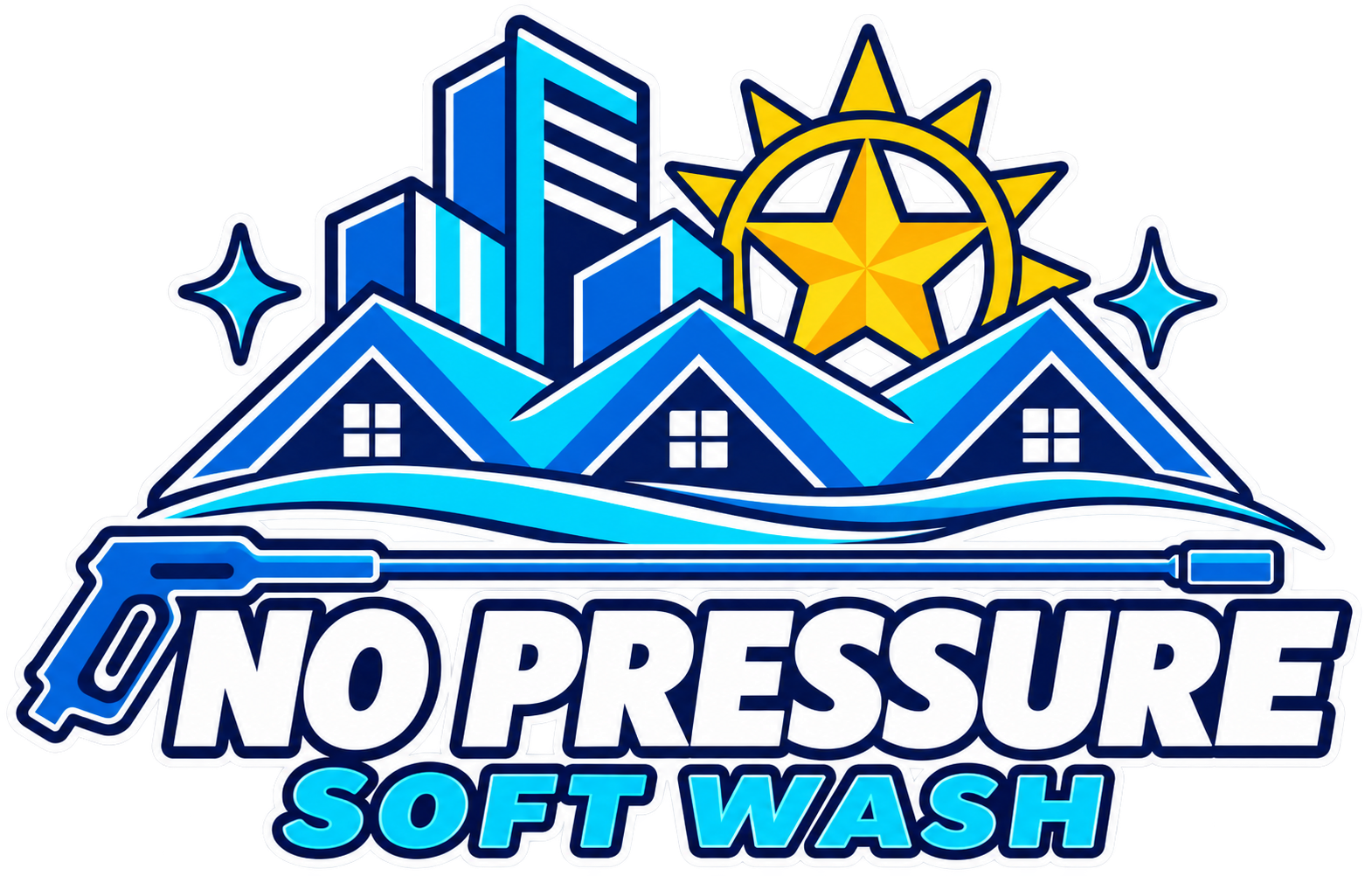 No Pressure Soft Wash logo